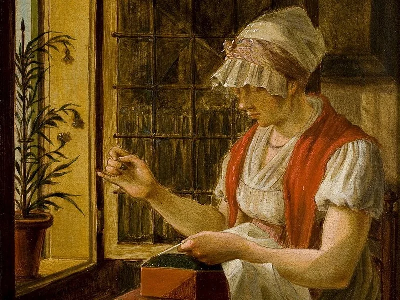 1770-Johannes Jelgerhuis - Donna con cucito - Rijksmuseum Twenthe